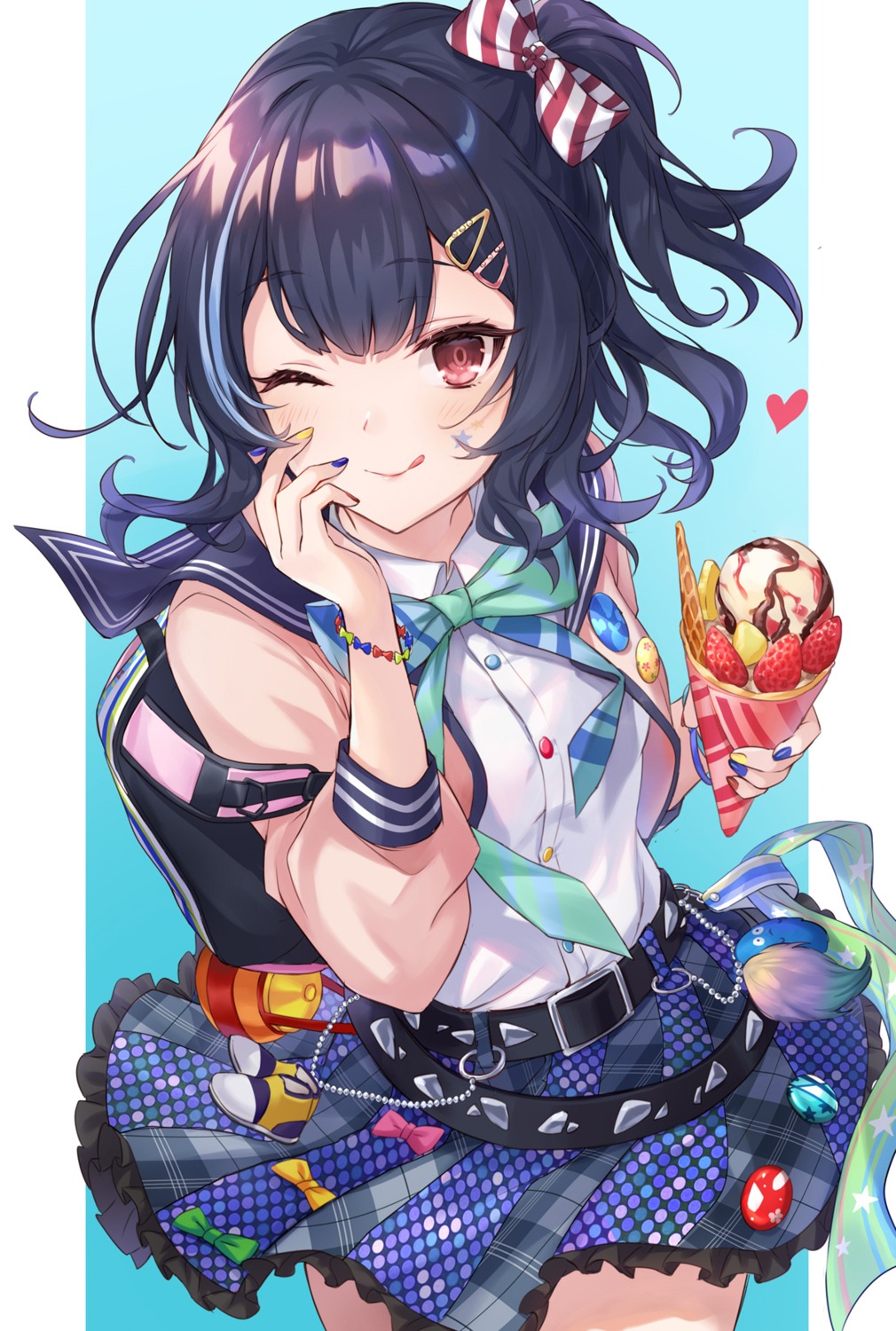 iku2727, morino_rinze, skirt_lift, the_idolm@ster, the_idolm@ster_shiny_colors