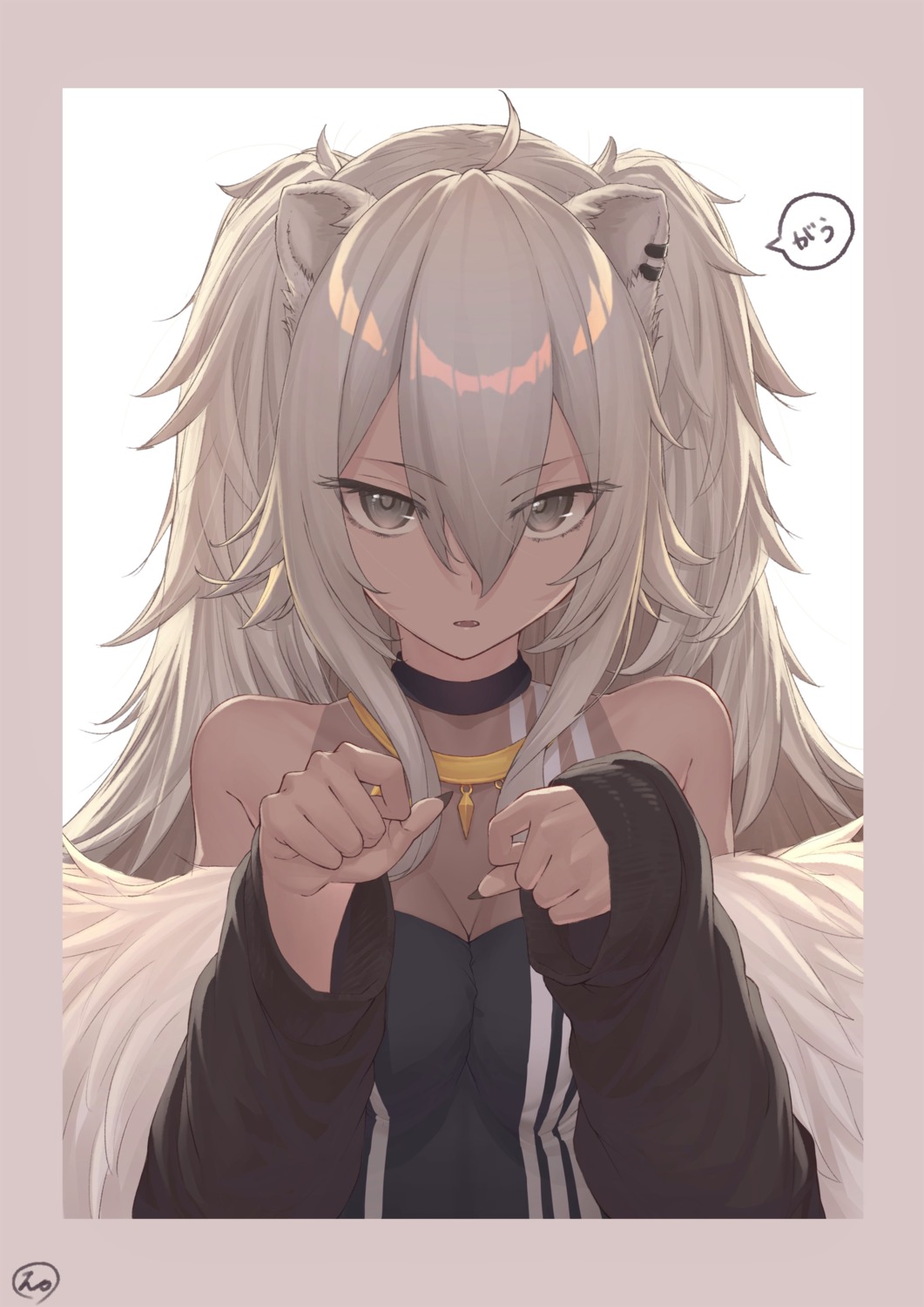 animal_ears, cleavage, hololive, see_through, shishiro_botan, tihoro1609