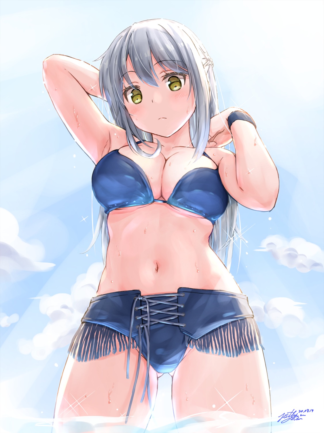 bikini, cleavage, swimsuits, wet, yukinoshiro