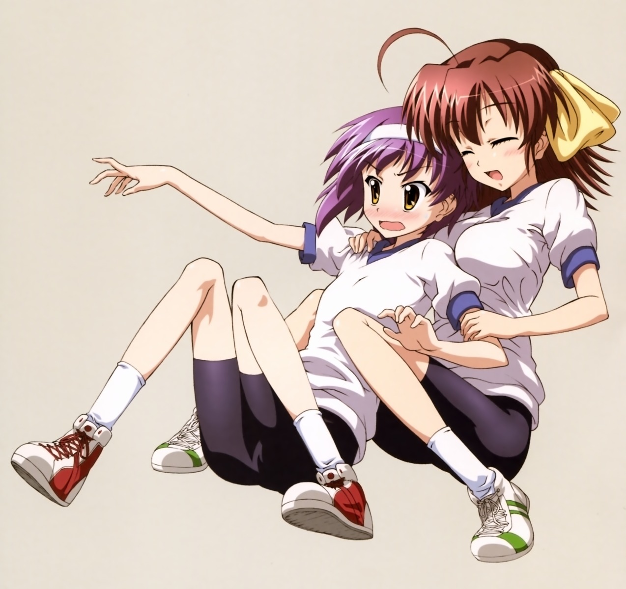 bike_shorts, ef_~a_fairytale_of_the_two~, ef_~a_tale_of_memories~, gym_uniform, miyamura_miyako, shindou_kei, takano_akihisa
