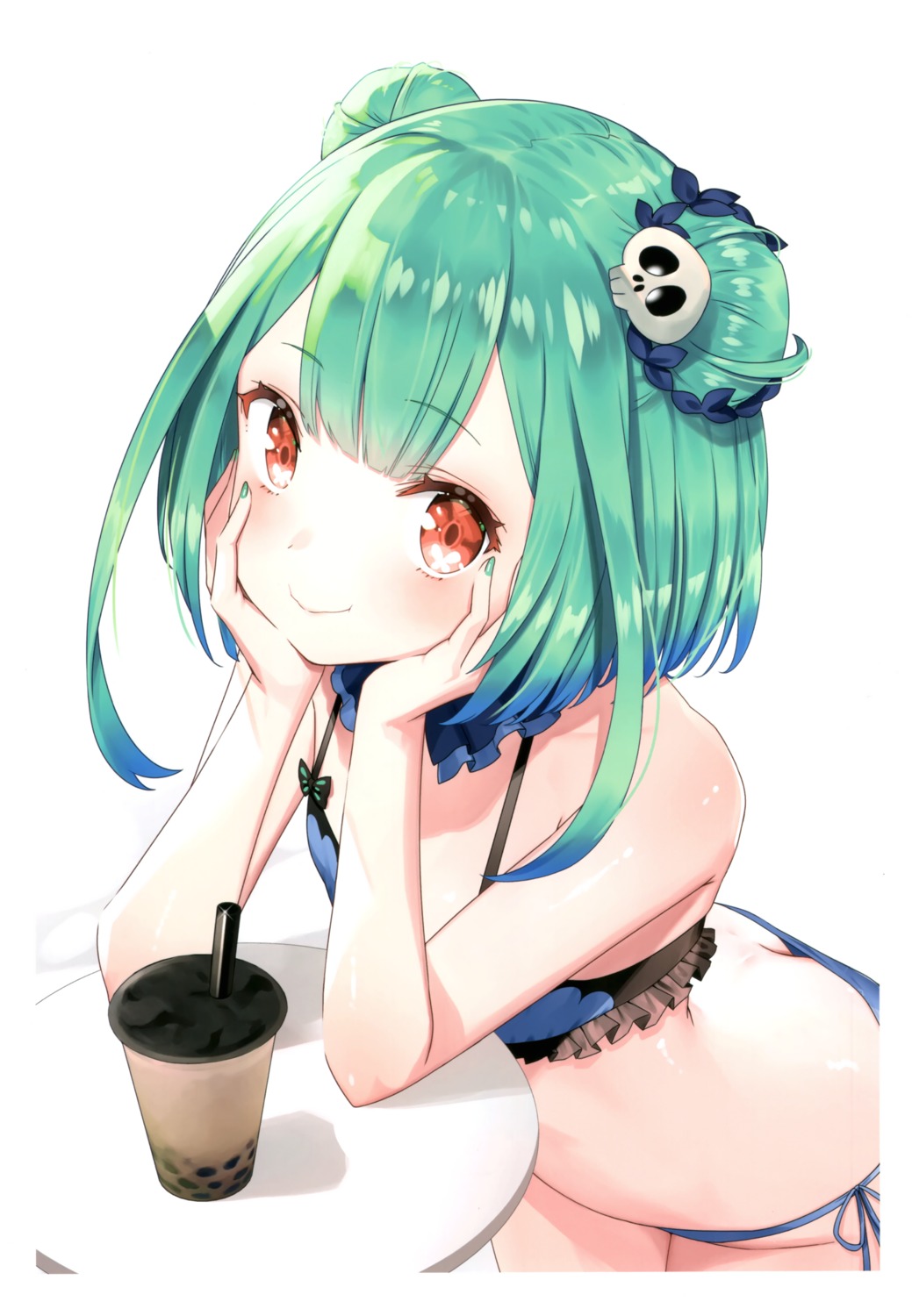 bikini, hololive, kamikire_basami, swimsuits, uruha_rushia, yasuyuki