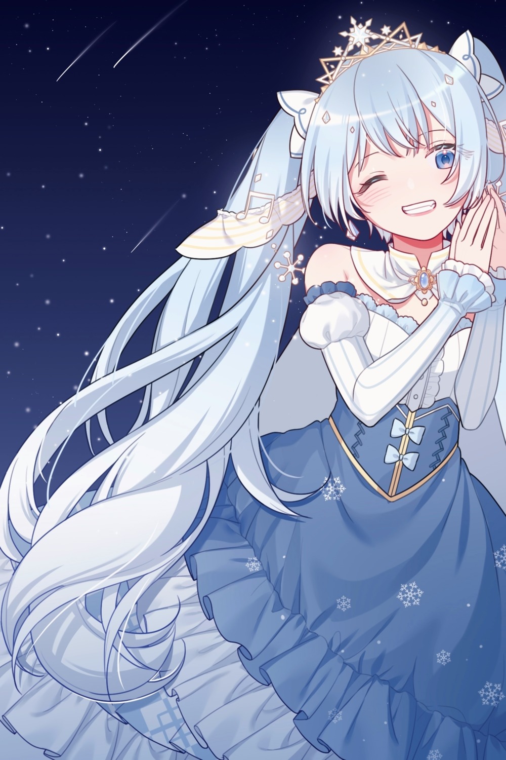 dress, hatsune_miku, hui_yan, vocaloid, yuki_miku
