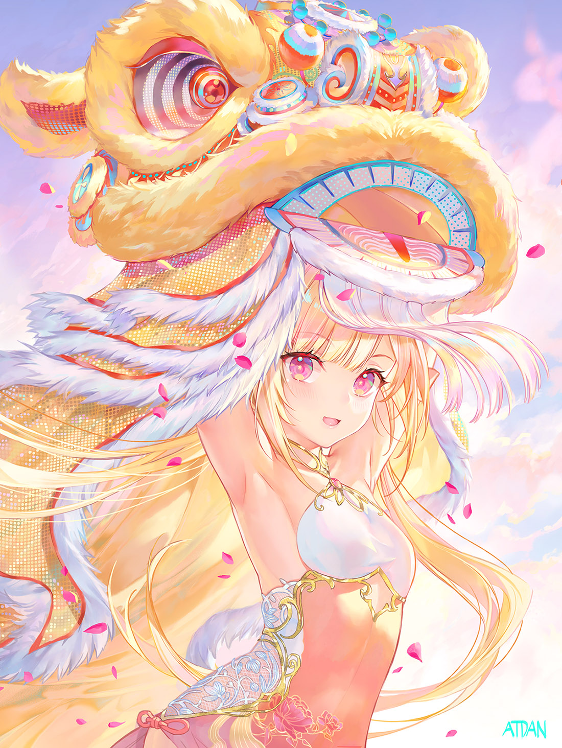 asian_clothes, atdan, no_bra, shian_(synthesizer_v), synthesizer_v
