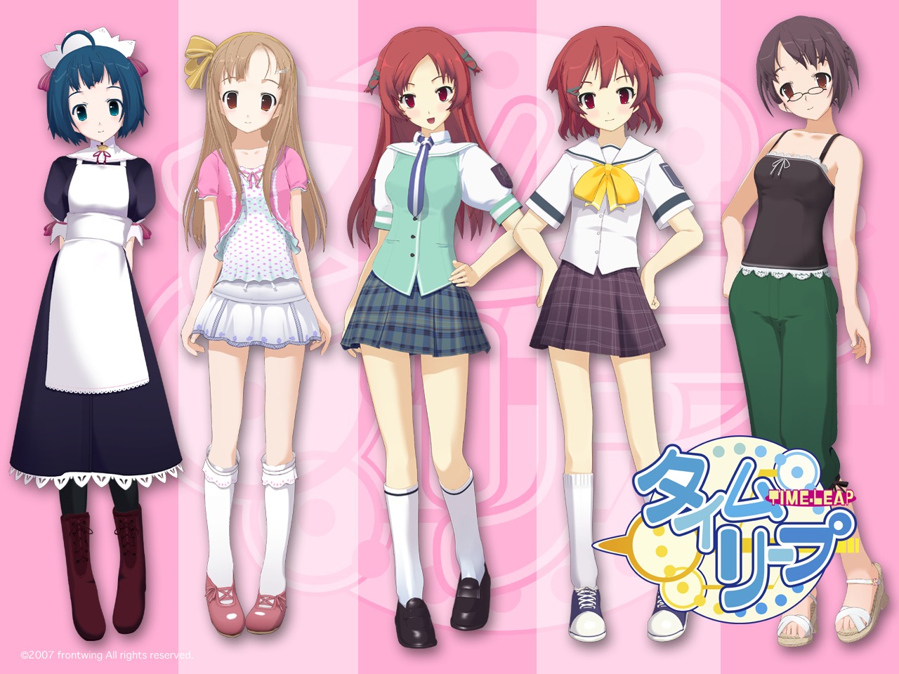ayumu, cg, dress, front_wing, hayama_yuu, kawasumi_haruka, maid, megane