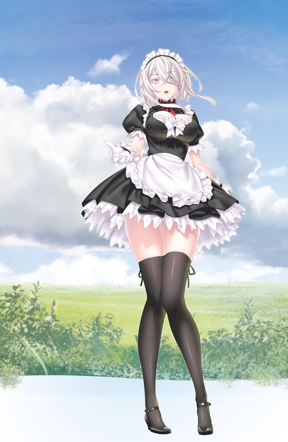 heels, heterochromia, kannatsuki_noboru, magical★explorer, maid, nanami_(majieku), thighhighs