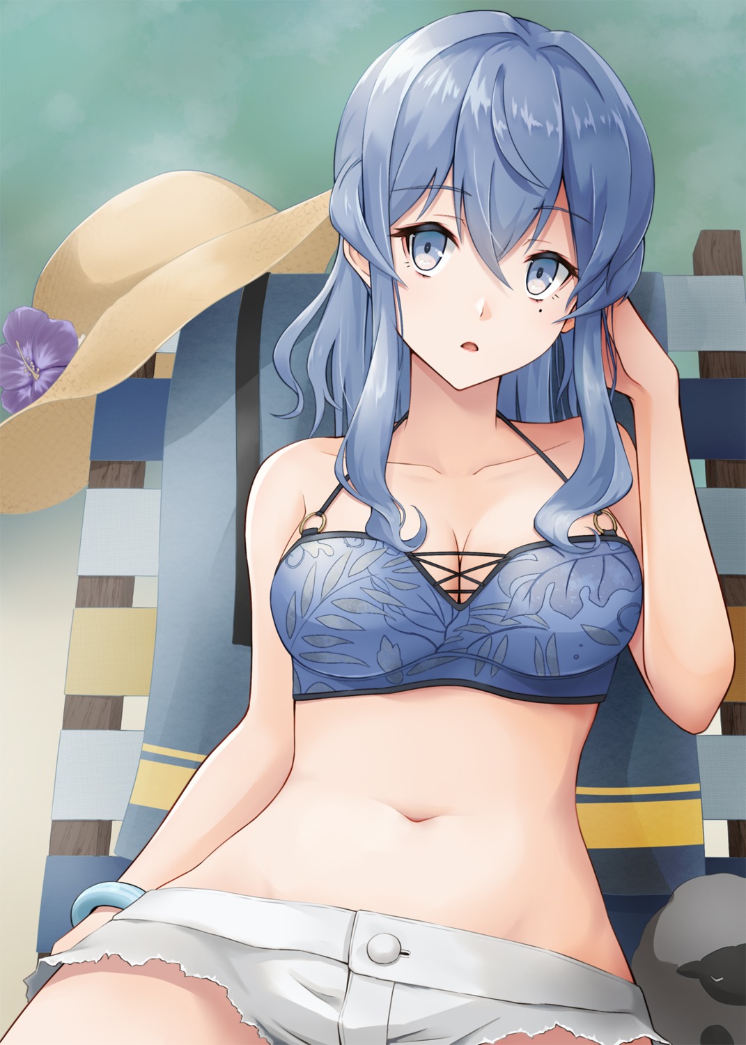 bikini_top, cleavage, gotland_(kancolle), kantai_collection, kodama_(mmt_uf), swimsuits, torn_clothes