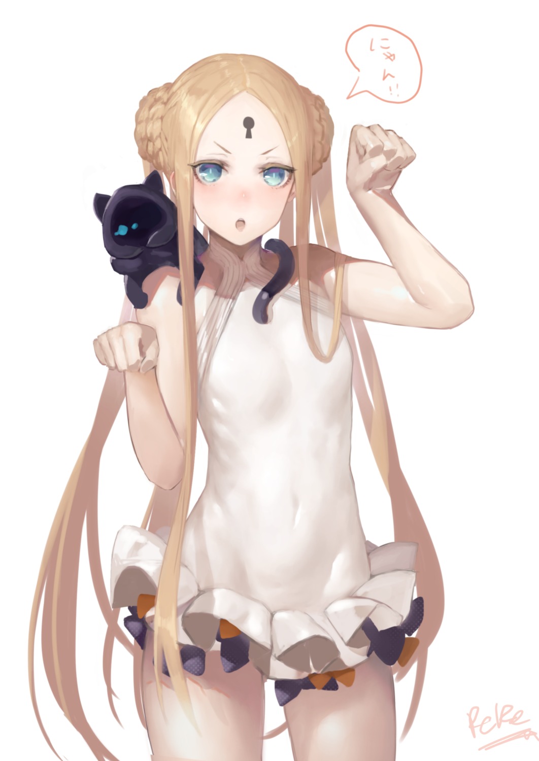 abigail_williams_(fate), fate/grand_order, neko, peperon, swimsuits