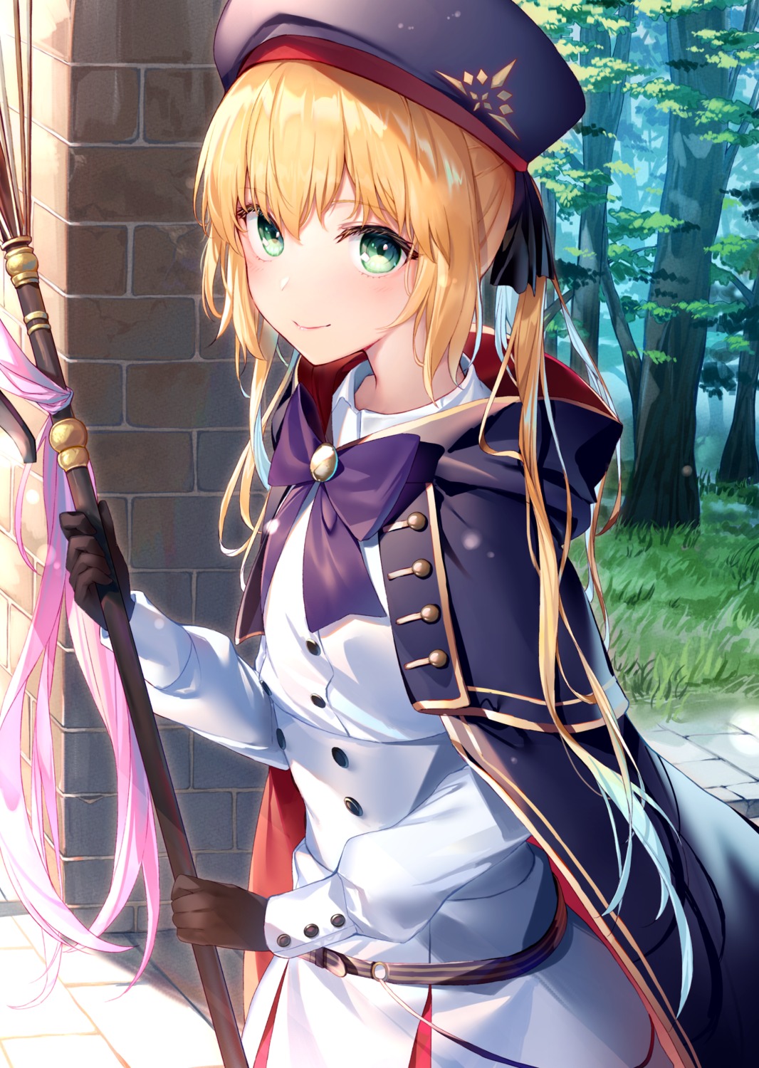 artoria_caster_(fate), fate/grand_order, hakuishi_aoi, uniform, weapon