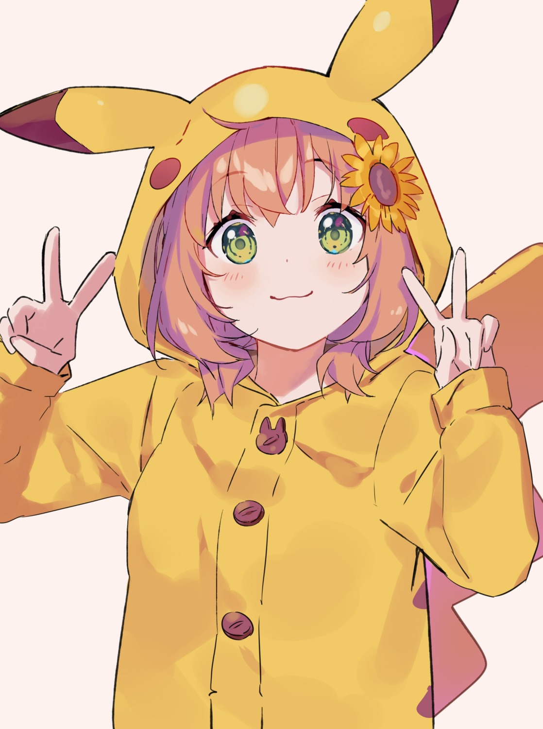 cosplay, honma_himawari, nana_yume87, nijisanji, nijisanji_gamers, pajama, pikachu, pokemon
