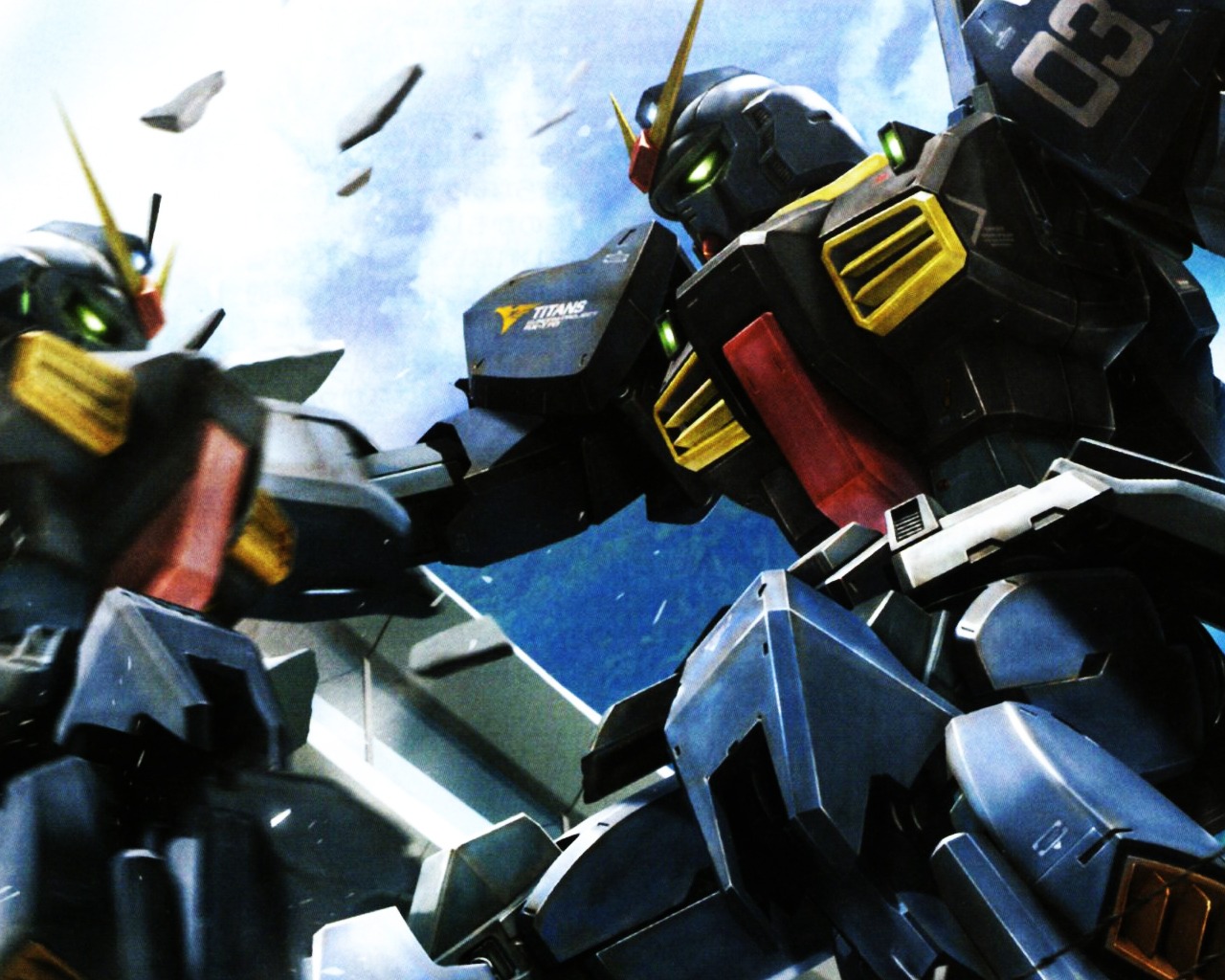 gundam, gundam_mark-ii_titans, gundam_mark_ii, mecha, wallpaper, zeta_gundam