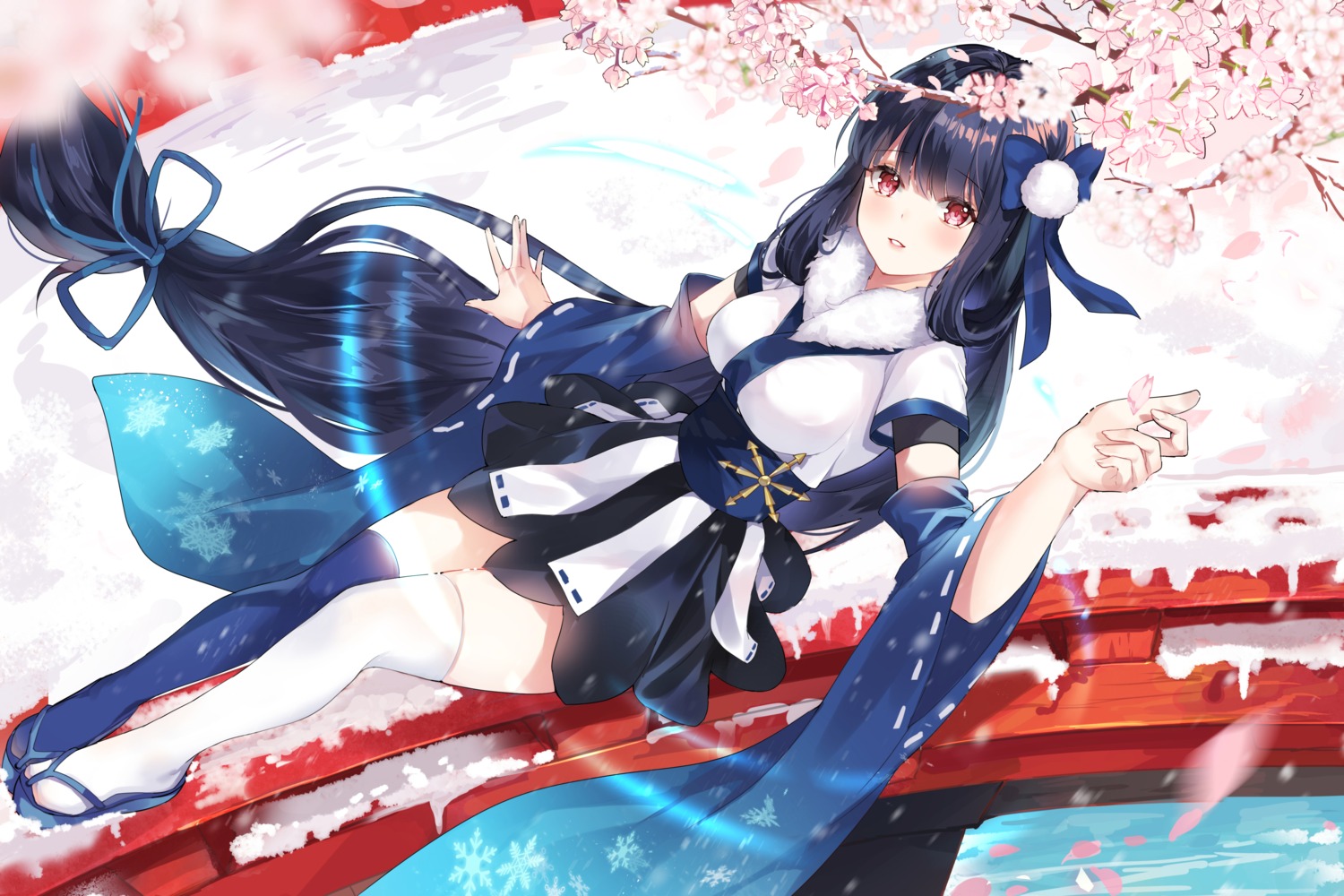 hum_(ten_ten), japanese_clothes, thighhighs