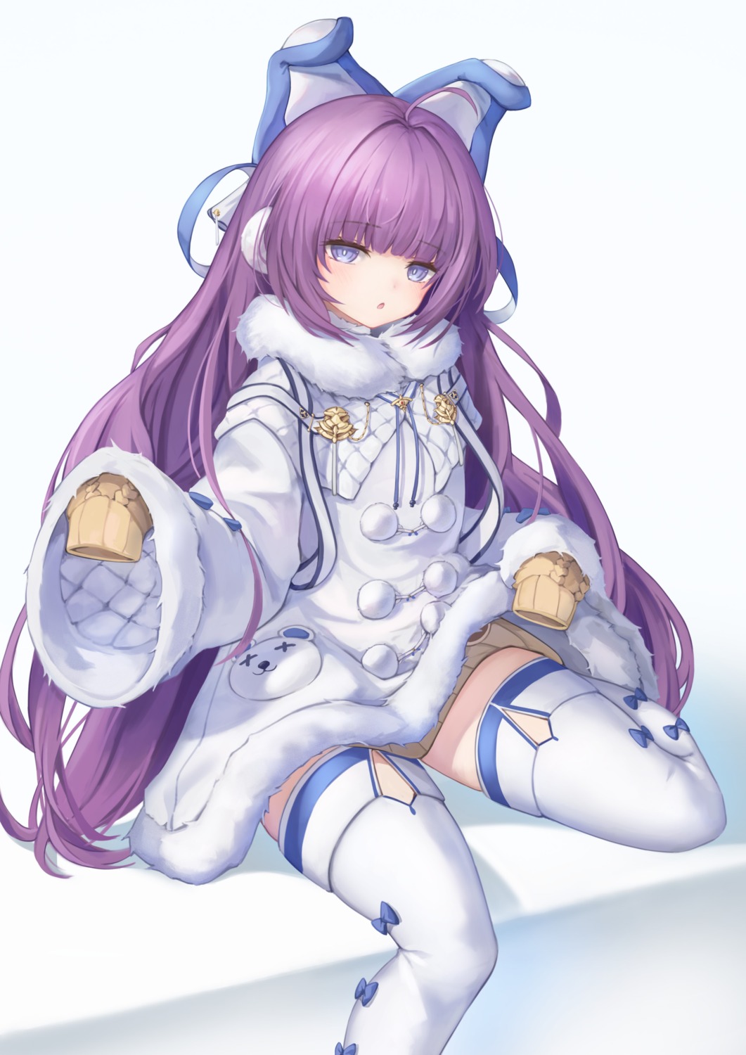 azur_lane, dress, miso_(b7669726), sweater, tashkent_(azur_lane), thighhighs