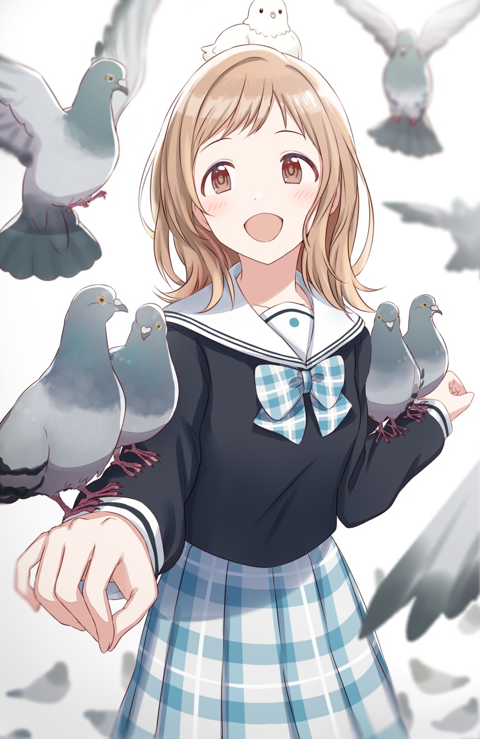 dani-ikapi, sakuragi_mano, seifuku, the_idolm@ster, the_idolm@ster_shiny_colors