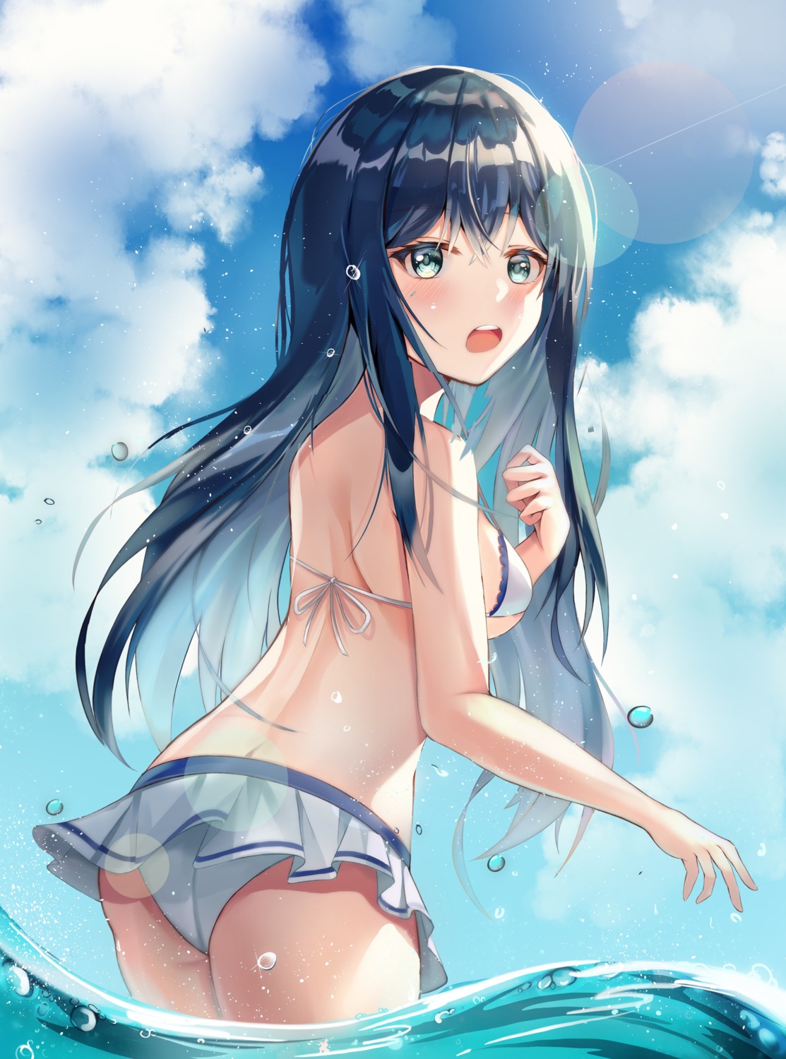 ass, bikini, harui_(huruyi_817), swimsuits, wet