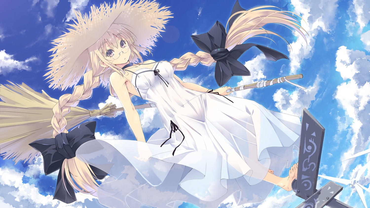 dress, megane, satomi, see_through, skirt_lift, summer_dress