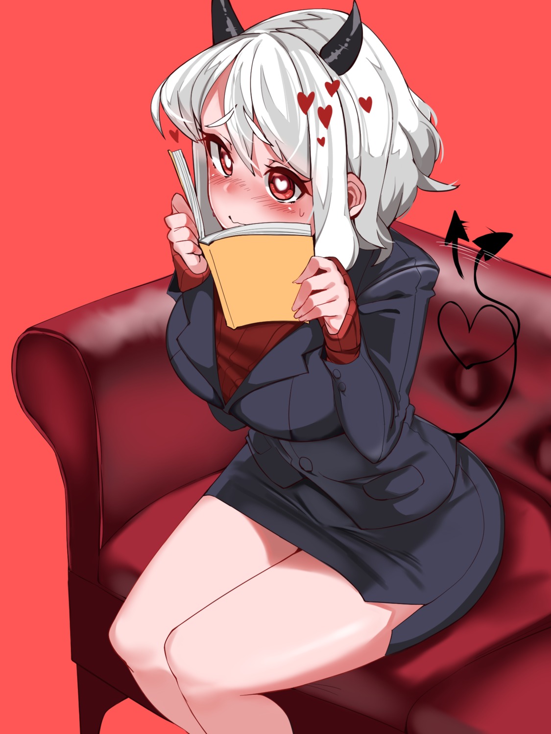 business_suit, helltaker, horns, modeus_(helltaker), sweater, tail, torpedo_(gad3757)