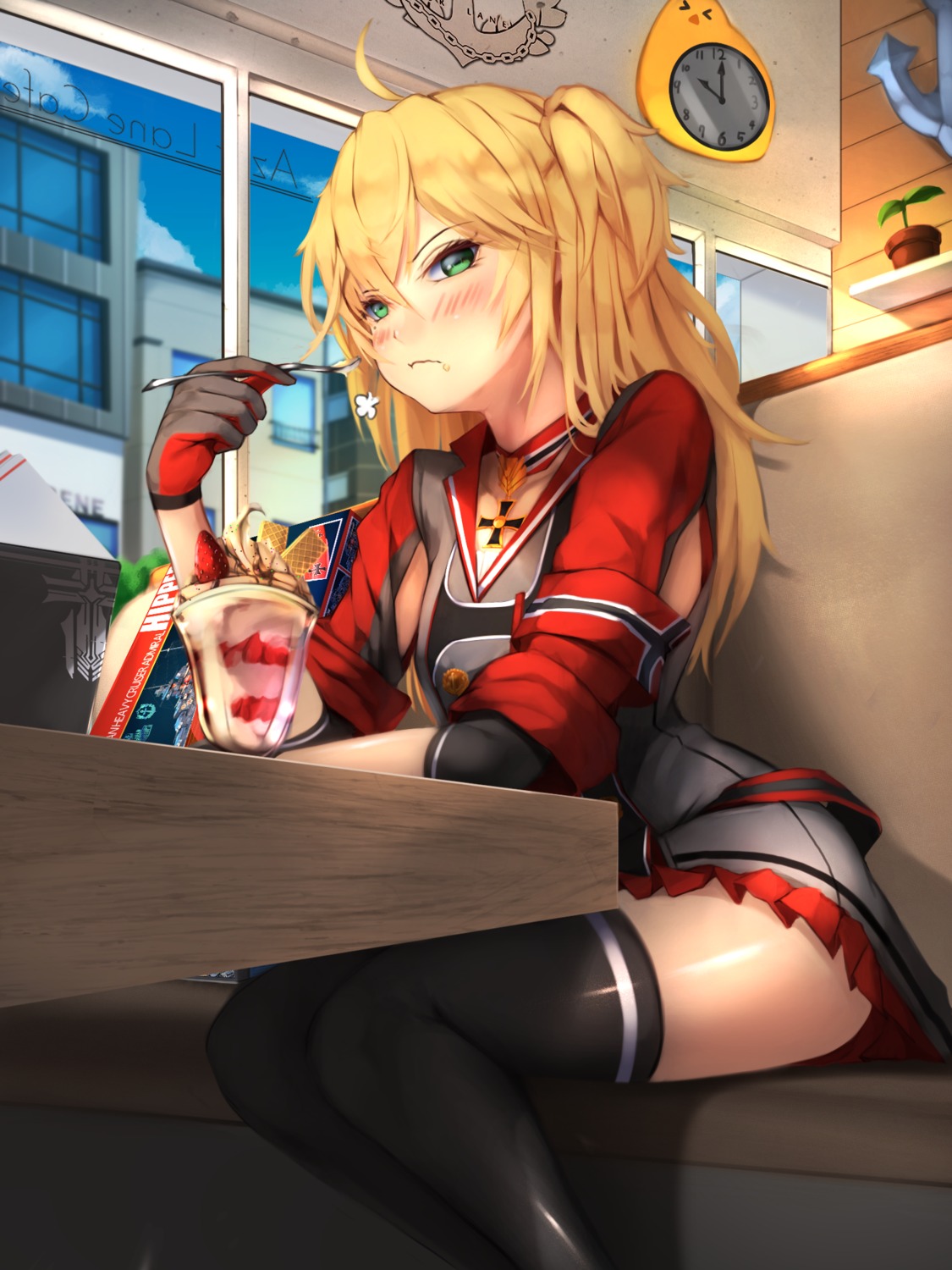 admiral_hipper_(azur_lane), azur_lane, manjuu_(azur_lane), sonaworld, thighhighs, uniform