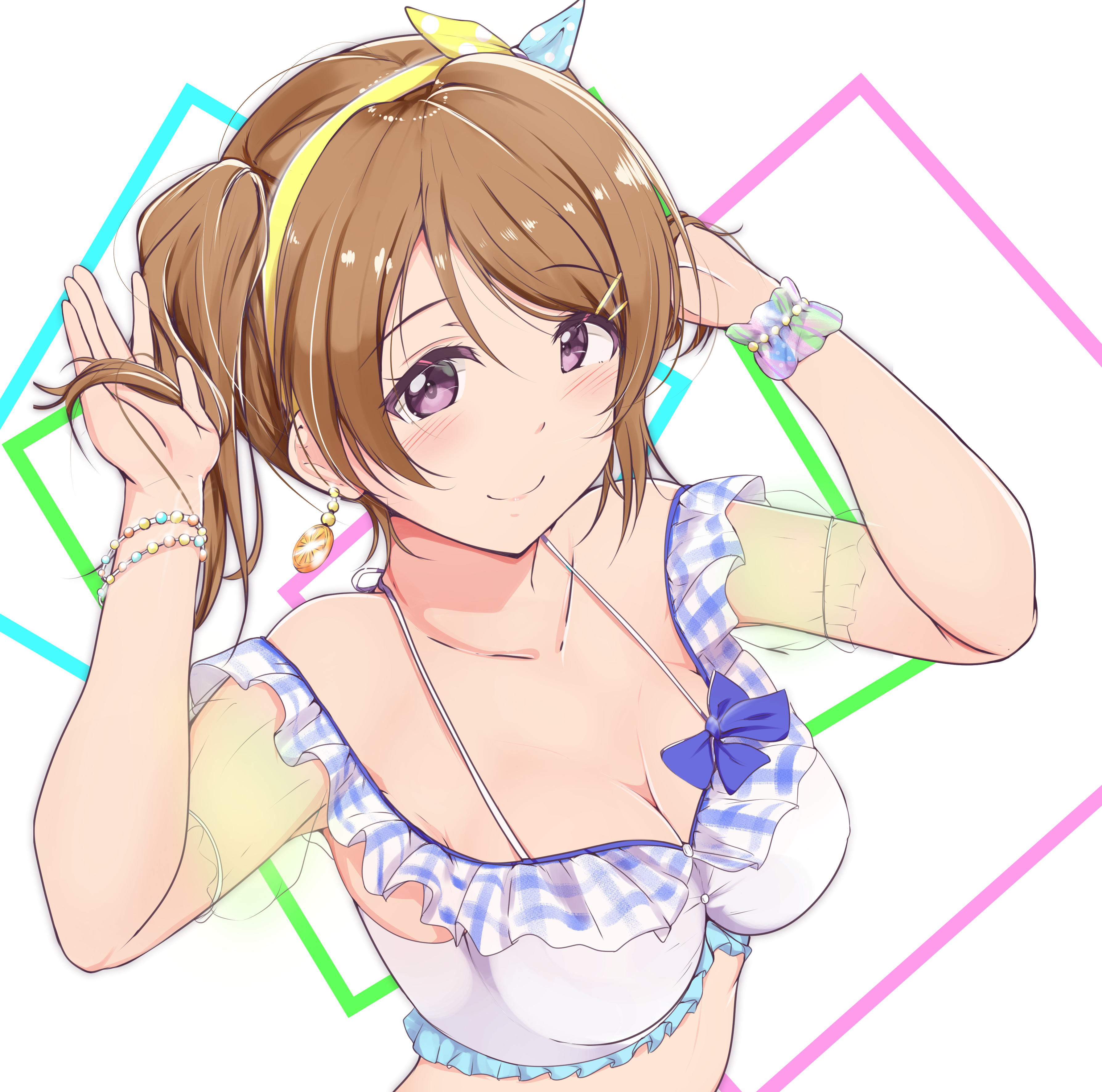 ankoiri, bikini_top, cleavage, koizumi_hanayo, love_live!, love_live!_(series), swimsuits