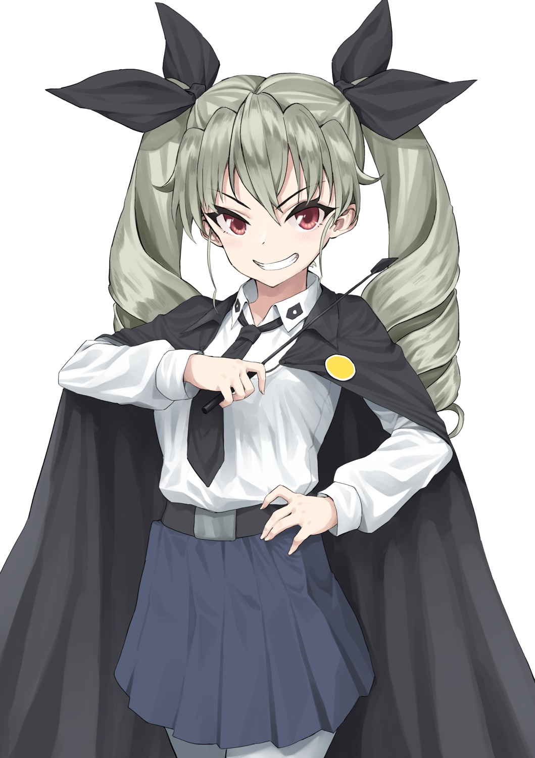 anchovy, girls_und_panzer, gogongzid, seifuku, weapon