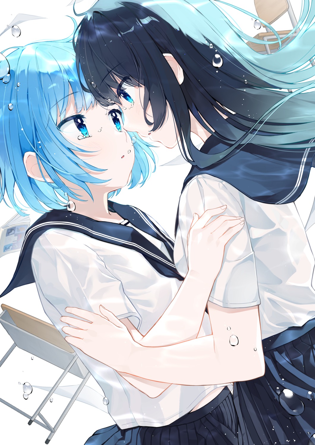 acco_(sh_in), seifuku, shubee, yuri