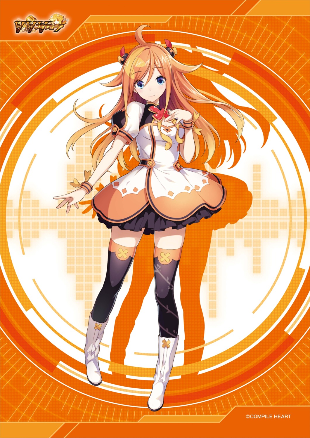 cleavage, dress, hirano_katsuyuki, thighhighs, vvvtune