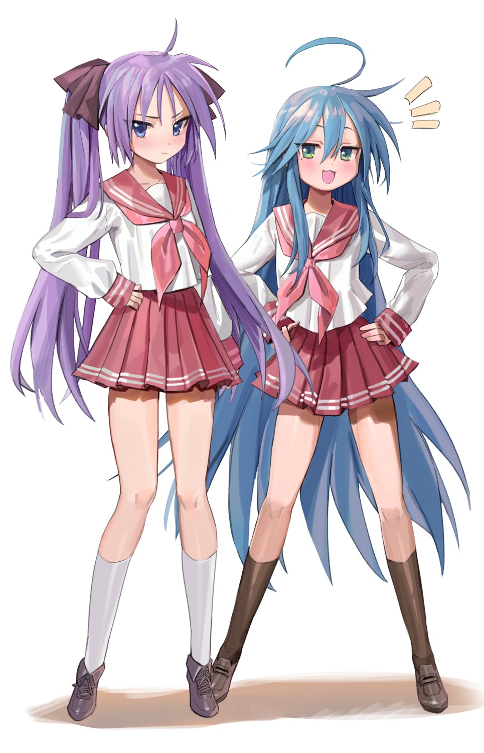freng, hiiragi_kagami, izumi_konata, lucky_star, seifuku