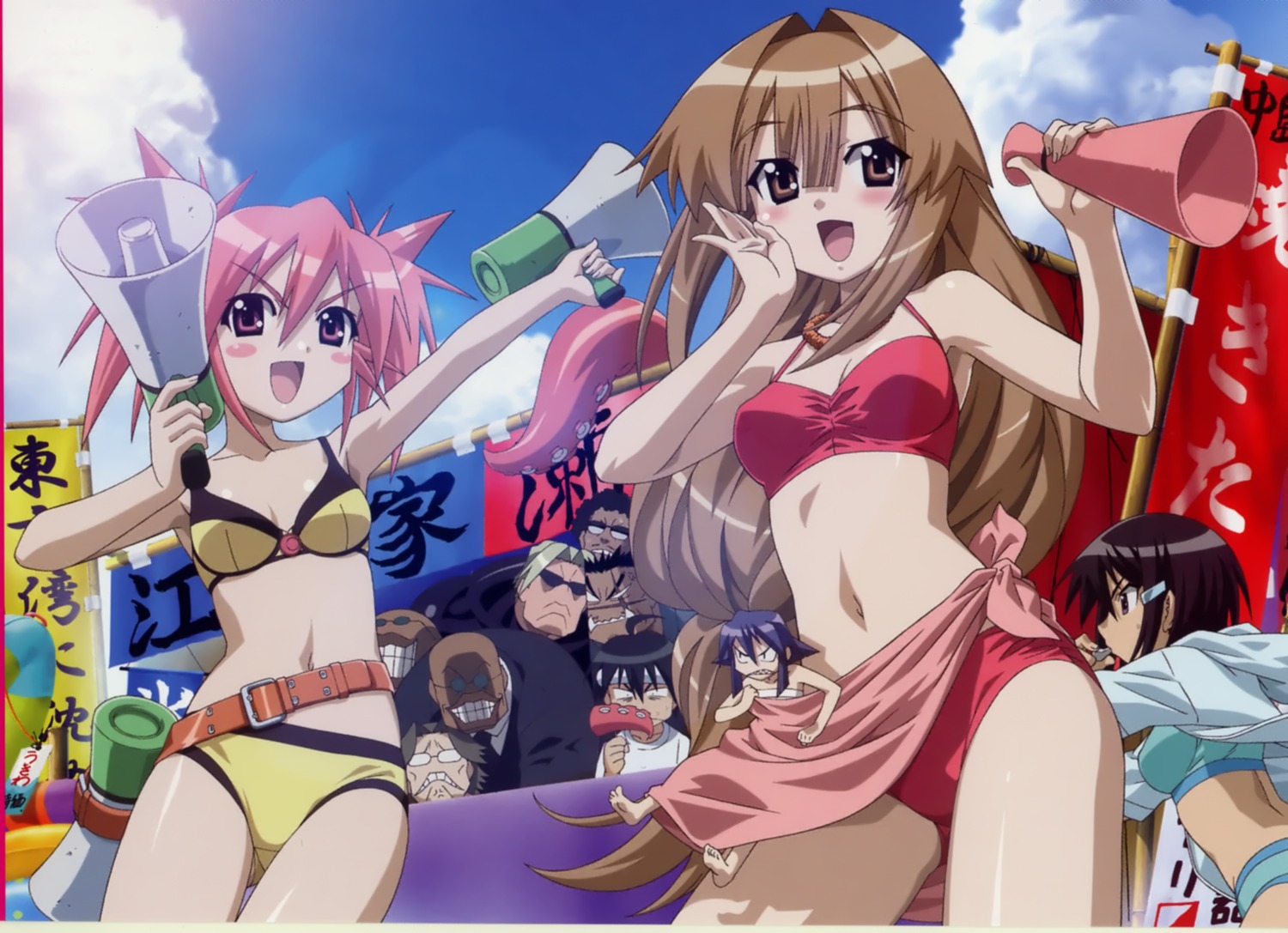 bikini, edomae_lunar, maki, morita_kazuaki, seto_no_hanayome, seto_san, swimsuits, zenigata_mawari