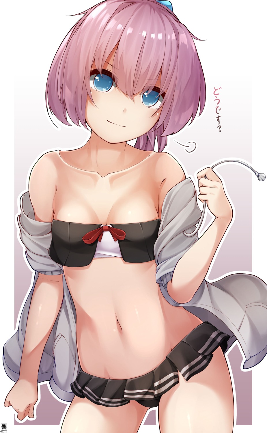 artist_revision, bikini, hibiki_zerocodo, kantai_collection, open_shirt, shiranui_(kancolle), swimsuits