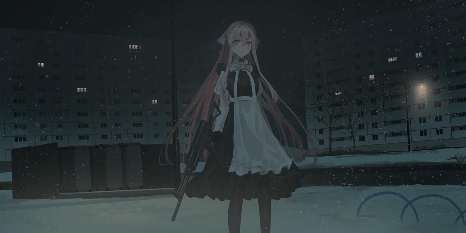 chihuri, gun, maid, pantyhose, yana_(chihuri)