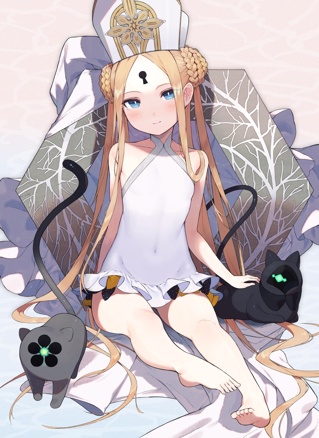 abigail_williams_(fate), fate/grand_order, feet, neko, shibainu, swimsuits