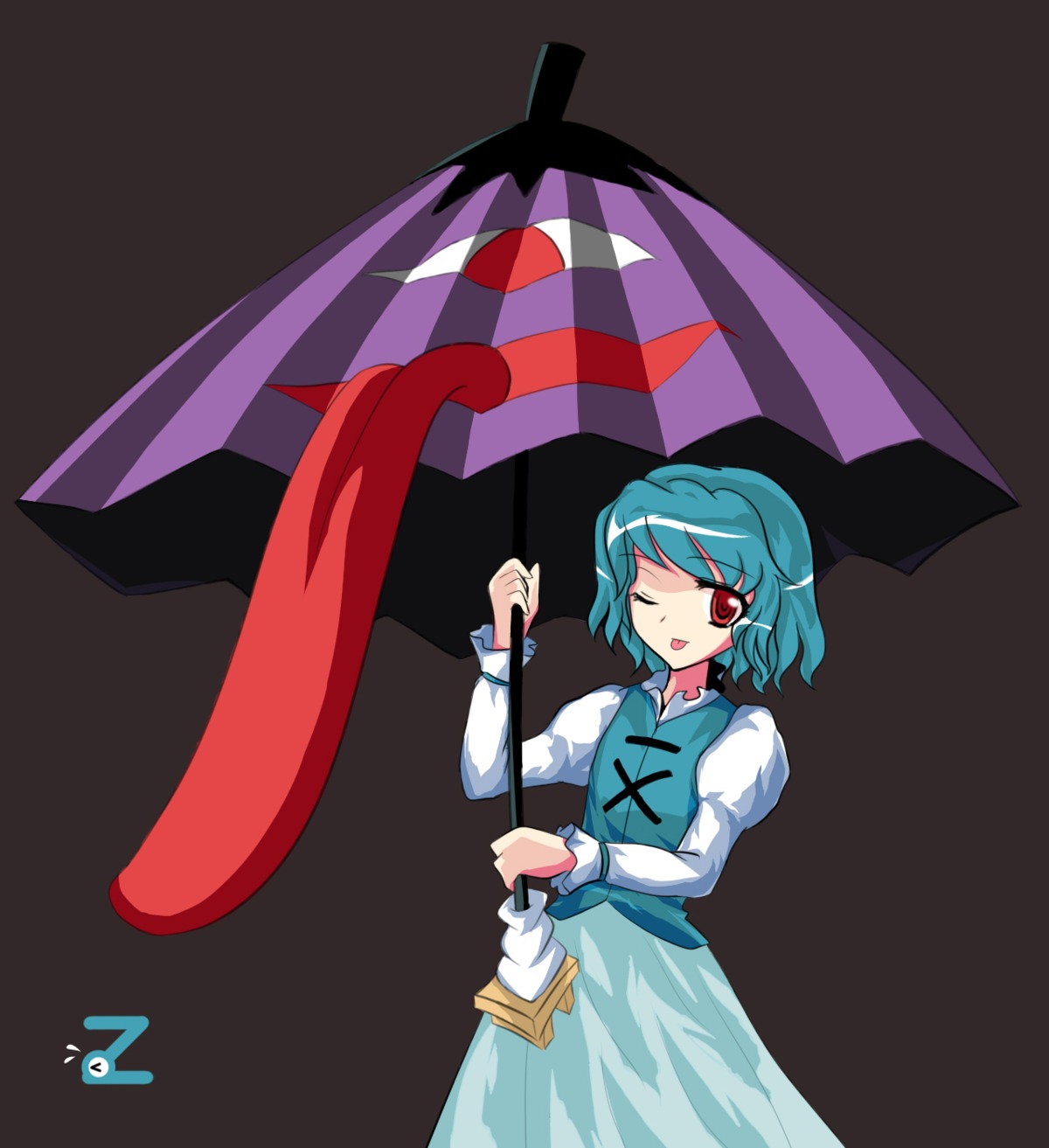 heterochromia, tatara_kogasa, touhou, zane