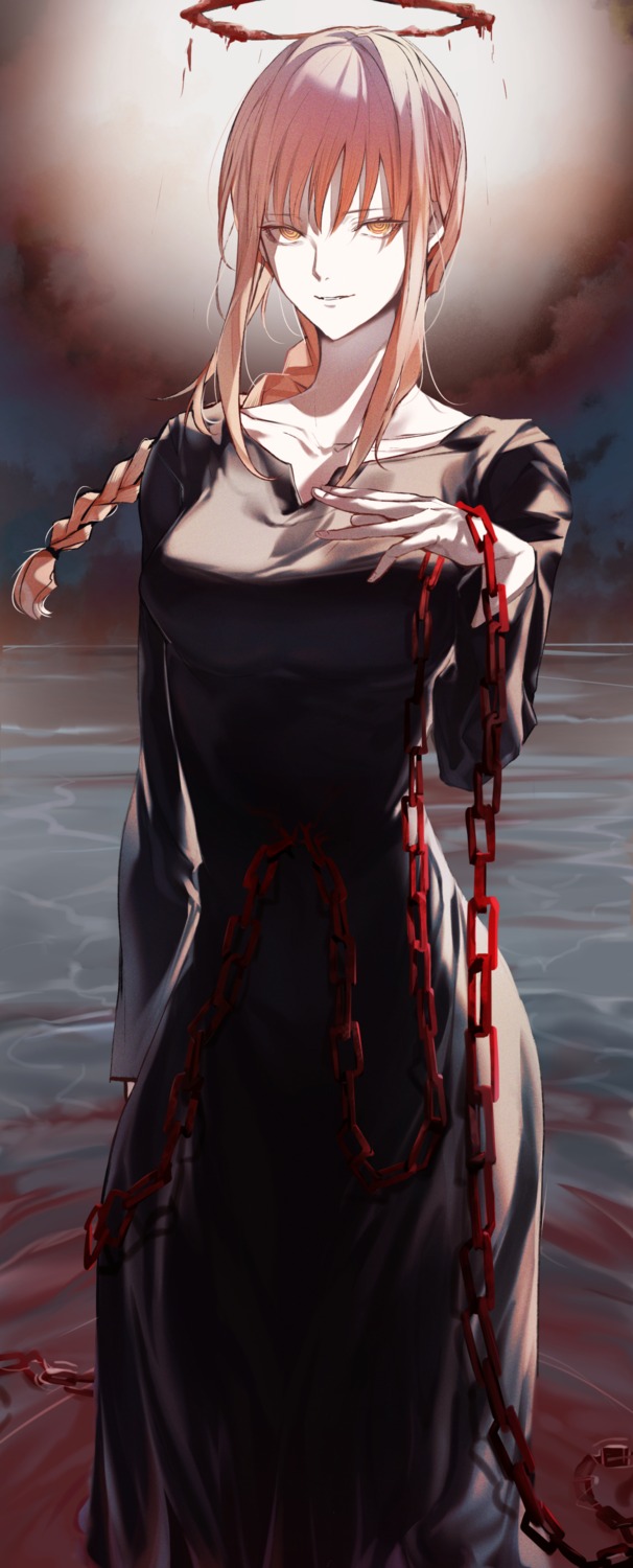 chainsaw_man, dress, makima_(chainsaw_man), matsunaga777