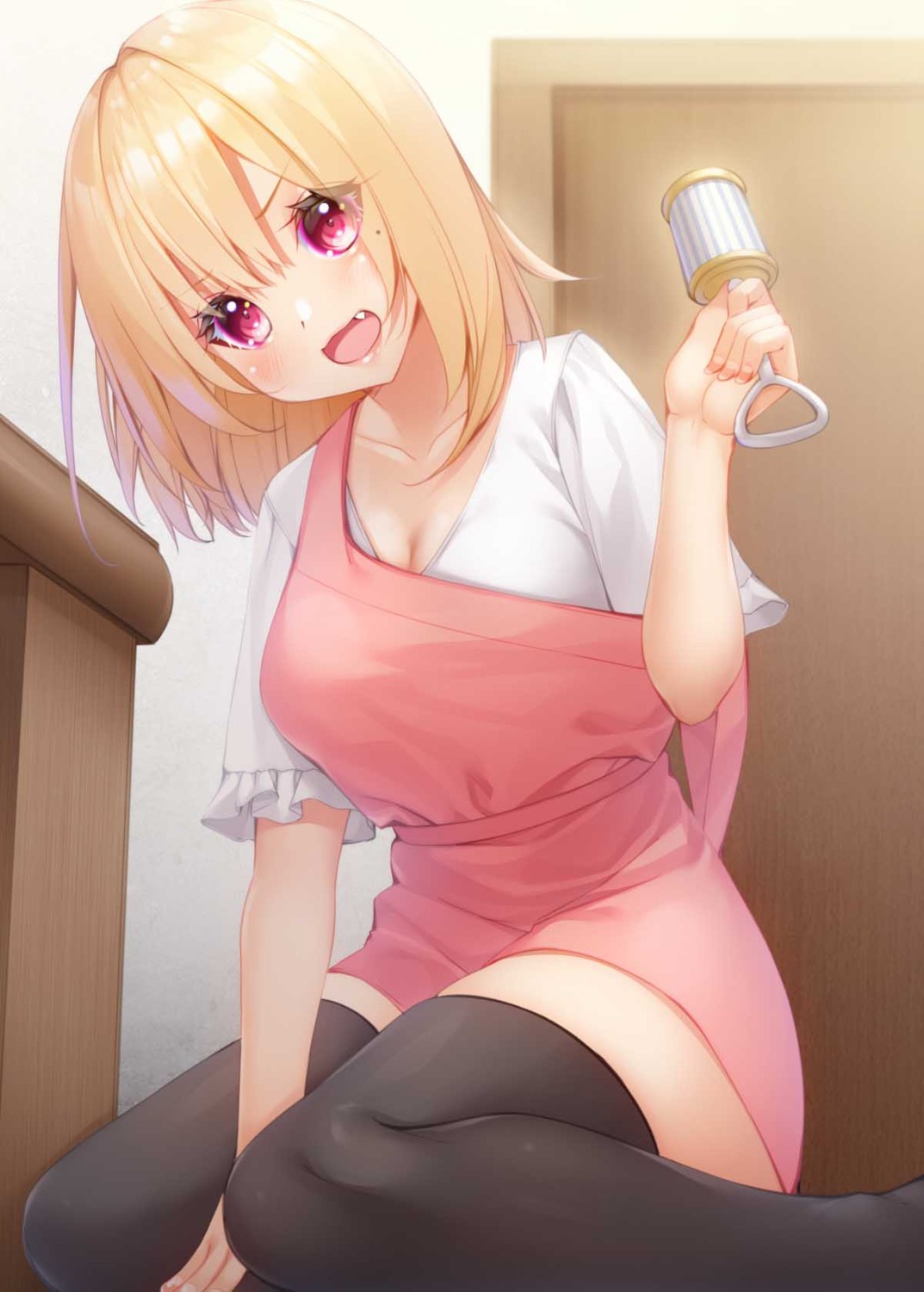 chikuwabuta, cleavage, thighhighs