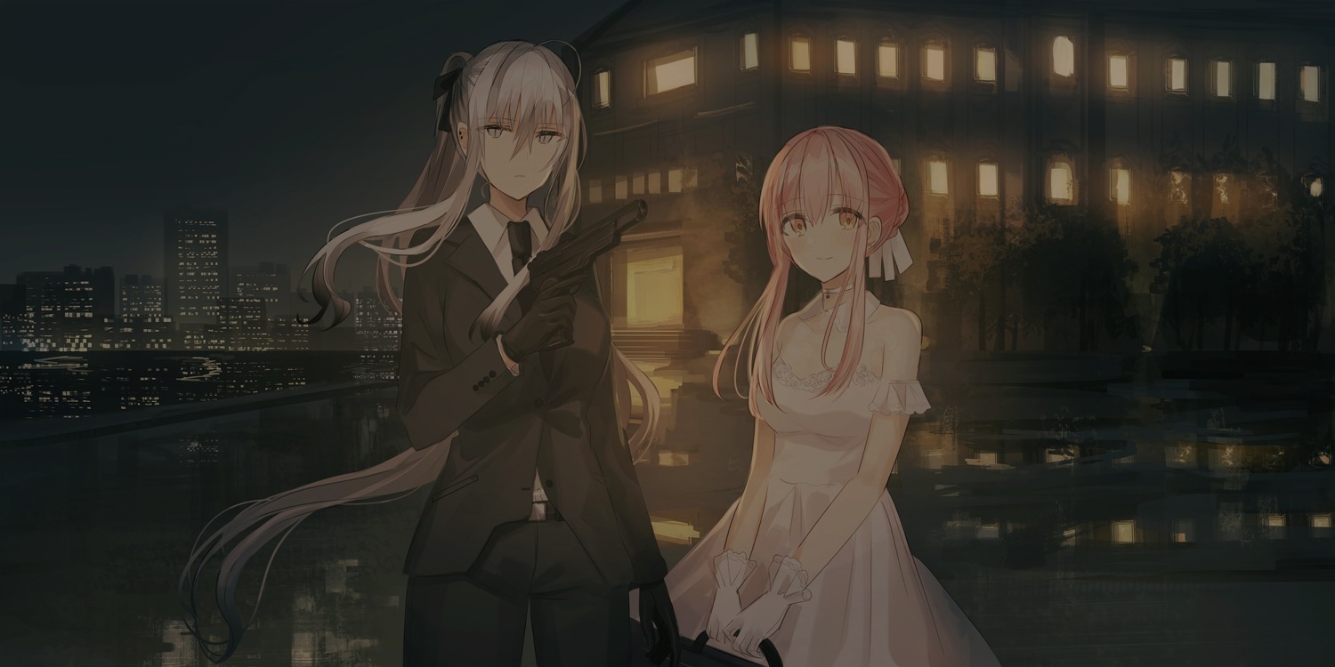 business_suit, chihuri, dress, gun, no_bra, yana_(chihuri), zoya_petrovna_vecheslova