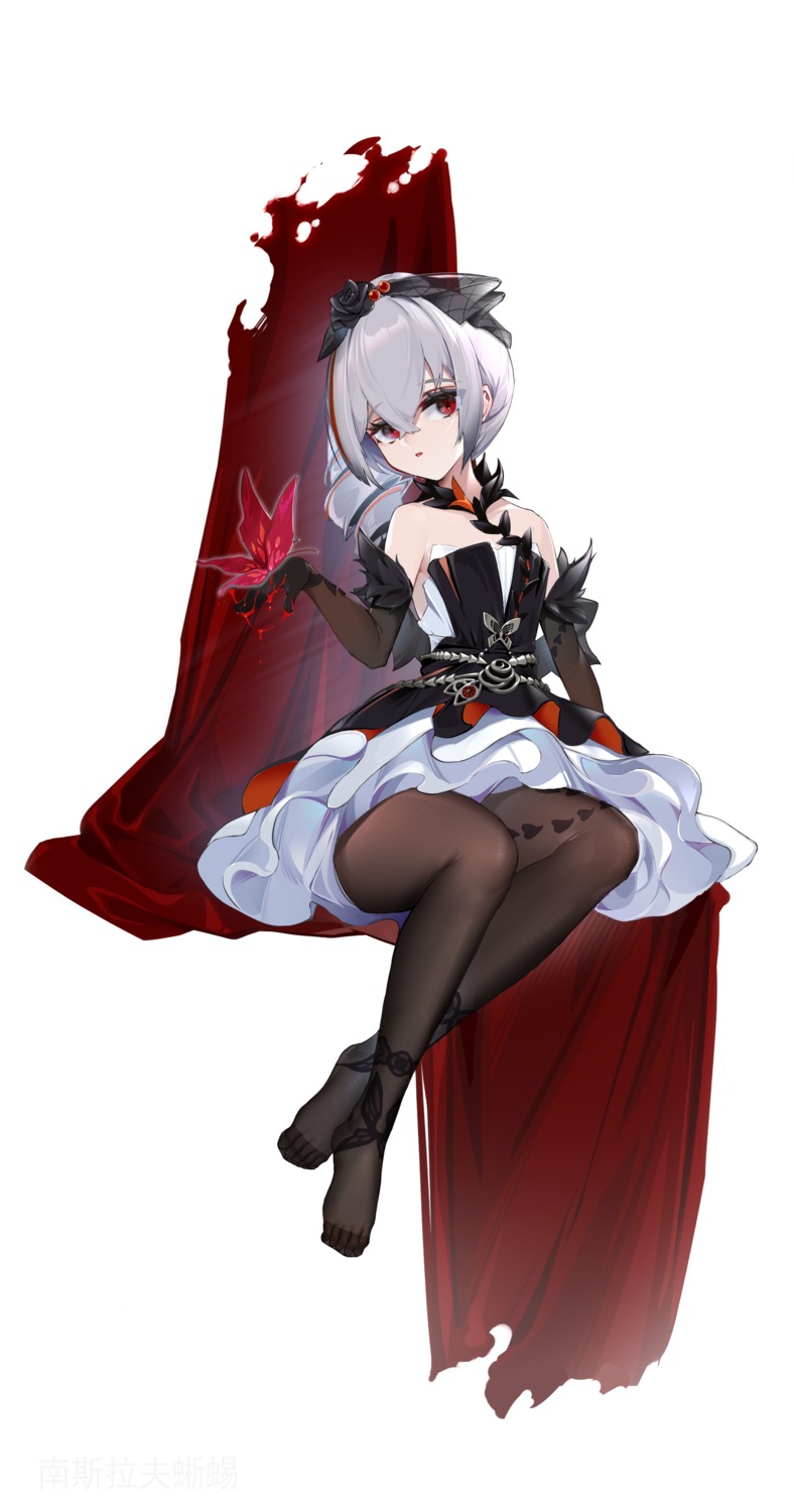 benghuai_xueyuan, bronya_zaychik, dress, honkai_impact, pantyhose, skirt_lift, wucanming