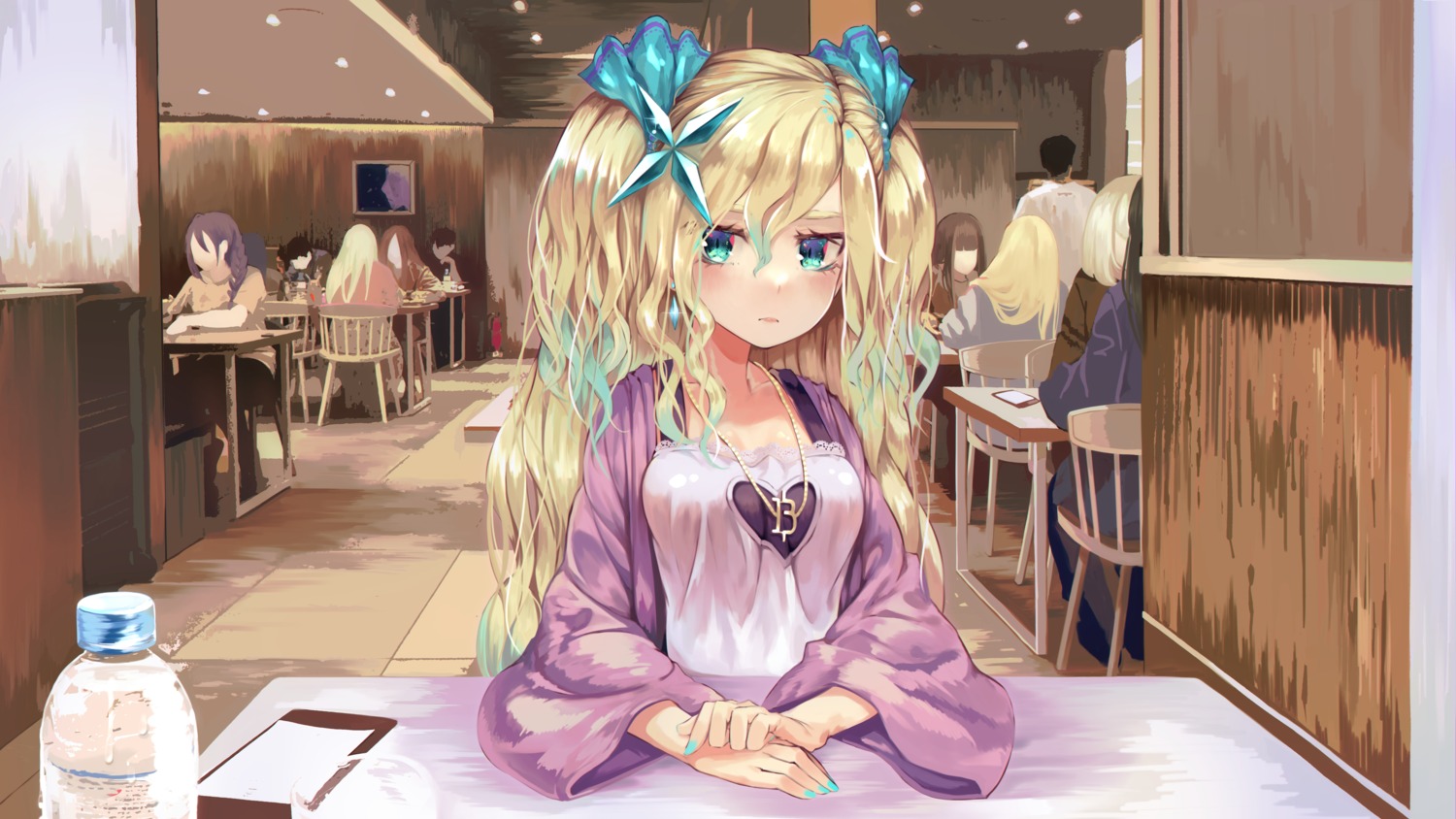 iruka_blue_(torriet), torriet, wallpaper