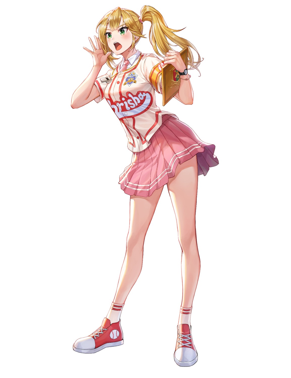 chrisha_(king's_raid), king's_raid, skirt_lift, tagme, uniform