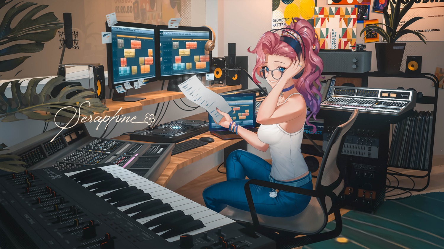 headphones, megane, sai_ichirou