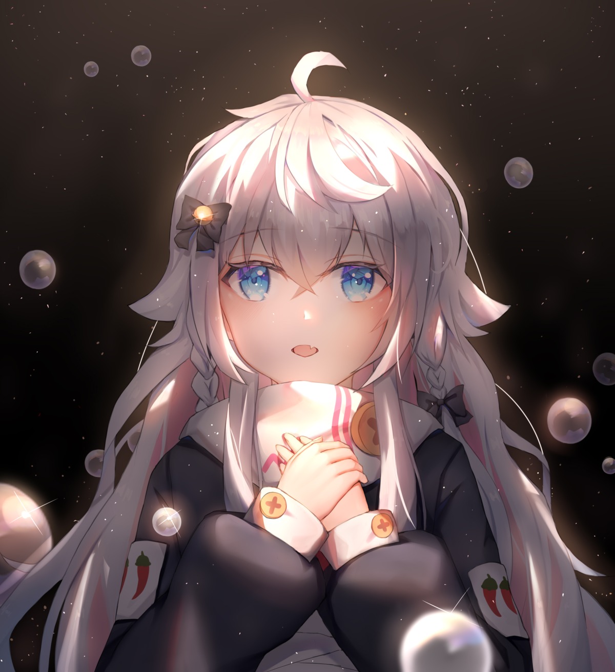 animal_ears, breast_hold, indie_virtual_youtuber, kagura_nana, linz, sarashi
