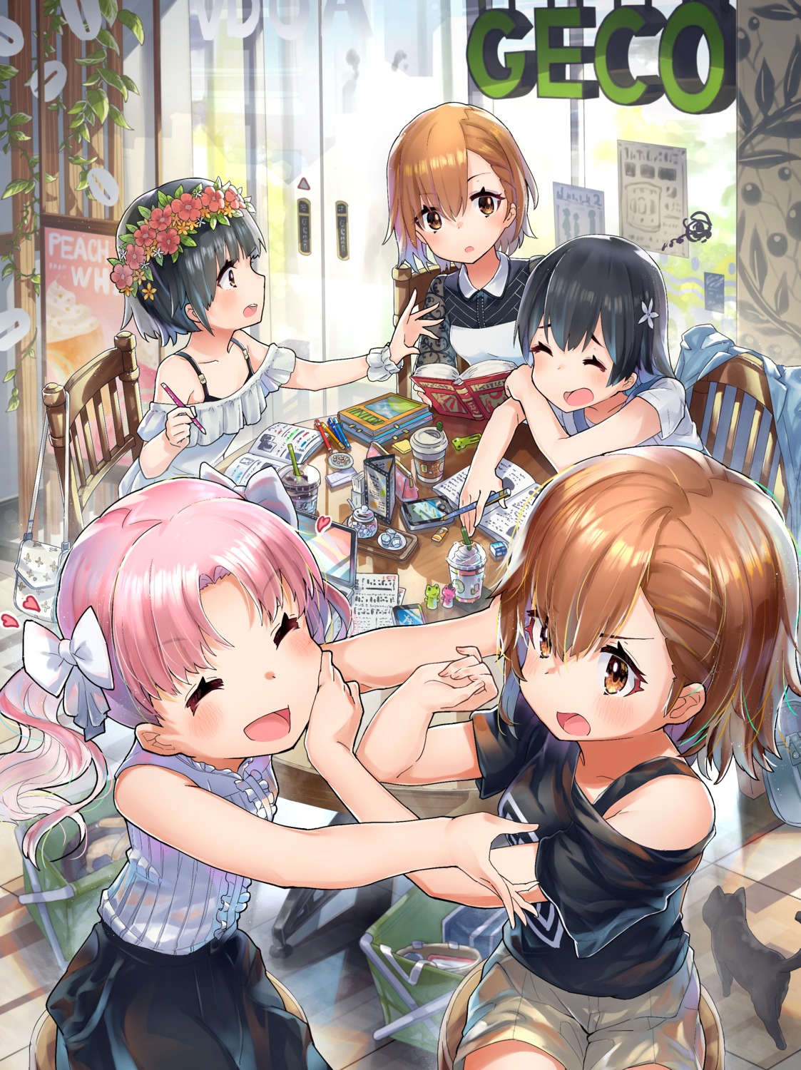 dress, hatsuga_(dmaigmai), misaka_imouto, misaka_mikoto, saten_ruiko, shirai_kuroko, toaru_kagaku_no_railgun, toaru_majutsu_no_index
