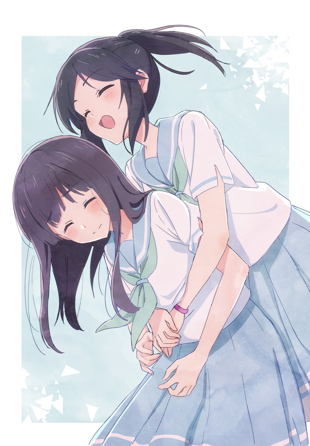 hibike!_euphonium, kasaki_nozomi, liz_to_aoi_tori, piroaki, seifuku, yoroizuka_mizore, yuri