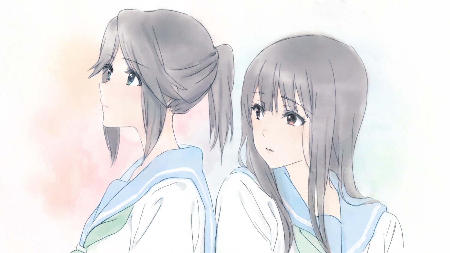 hibike!_euphonium, kasaki_nozomi, liz_to_aoi_tori, piroaki, seifuku, wallpaper, yoroizuka_mizore
