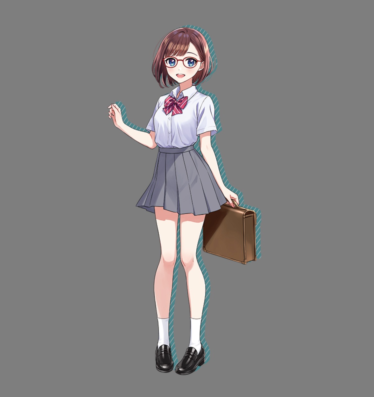 megane, morikura_en, seifuku, sousai_shoujo_teien, takanashi_koyomi, transparent_png