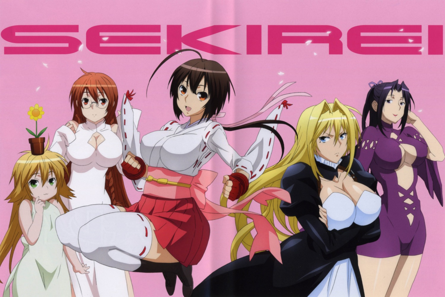 cleavage, crease, kazehana, kusano, matsu, musubi, sekirei, tsukiumi