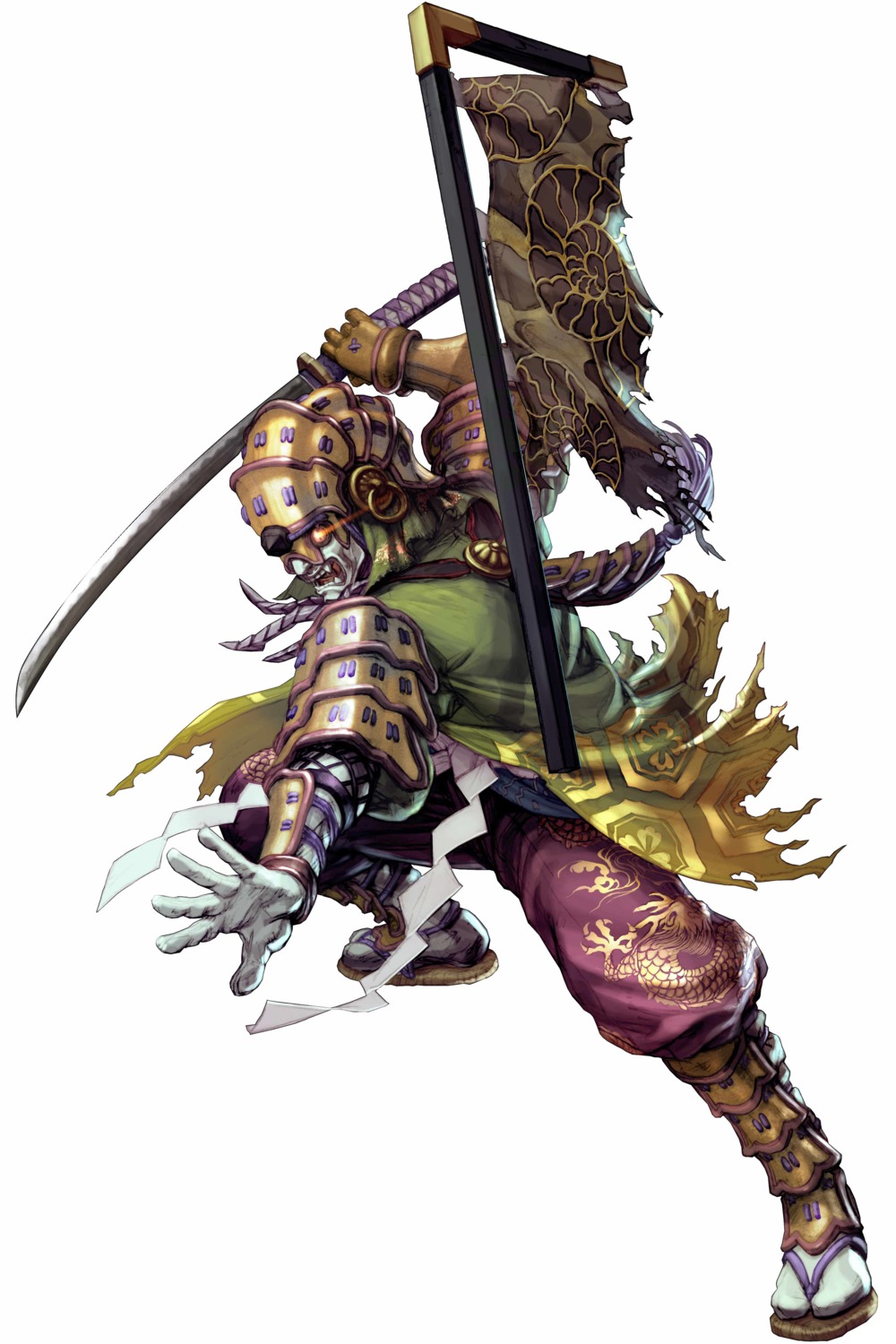 armor, male, soul_calibur, soul_calibur_iv, sword, weapon, yoshimitsu