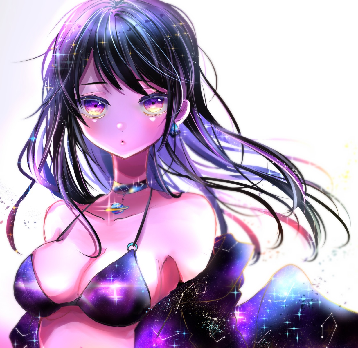 beni_ttt, bikini_top, open_shirt, swimsuits