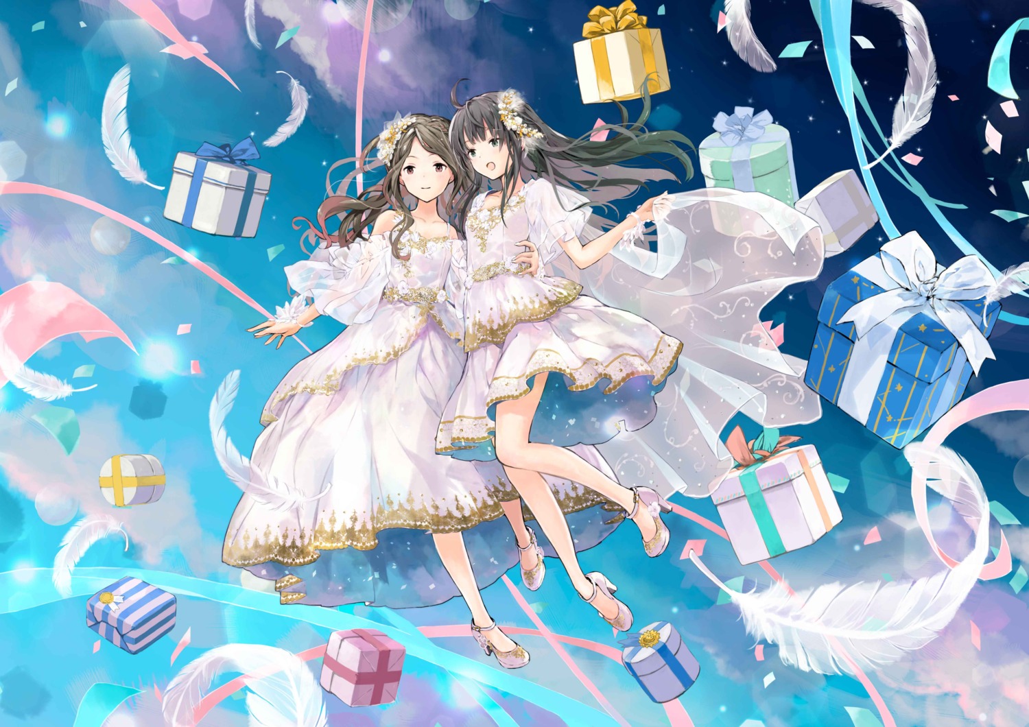 dress, heels, see_through, skirt_lift, takano_otohiko