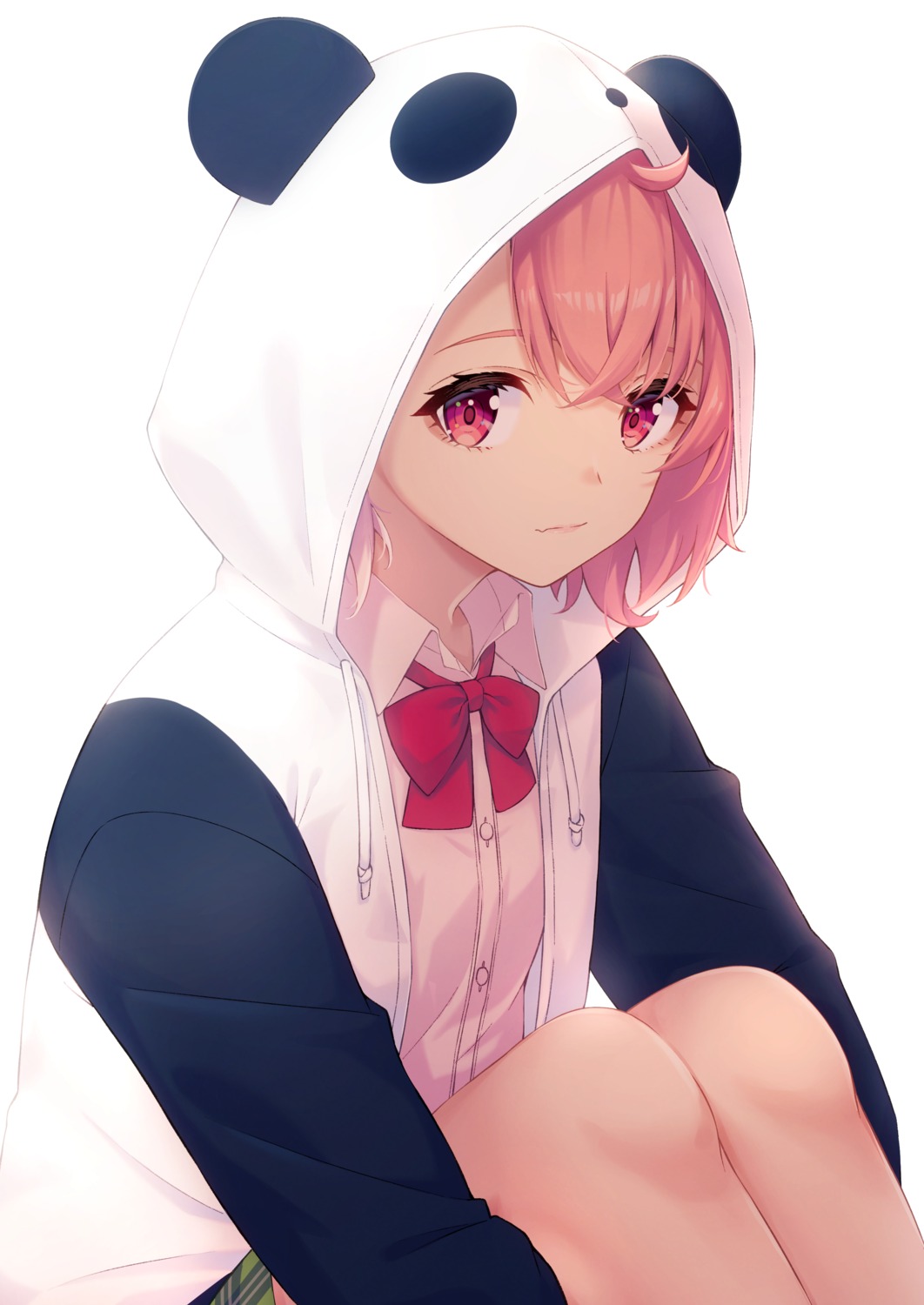 animal_ears, nijisanji, nijisanji_gamers, ochiai_miyabi, sasaki_saku, seifuku, skirt_lift