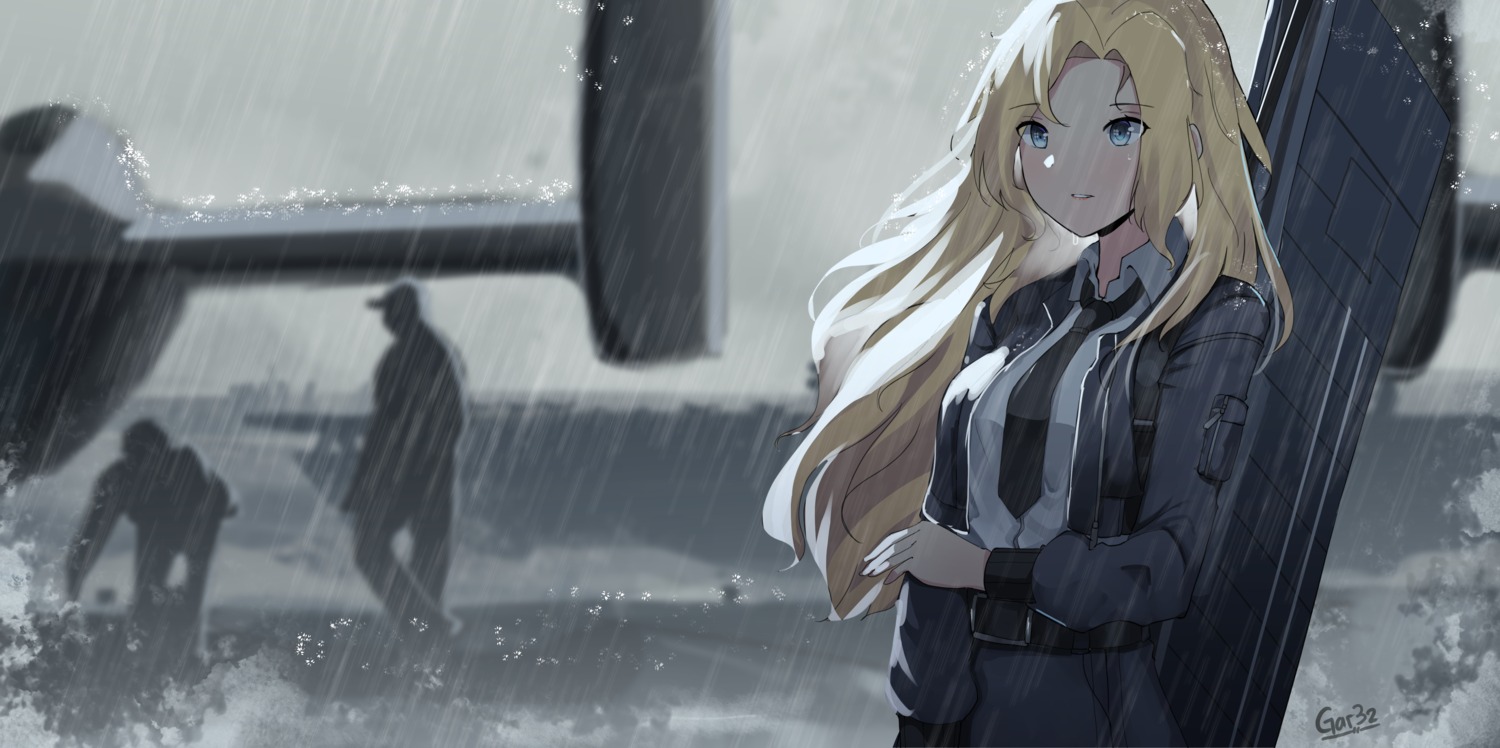 business_suit, gar32, hornet_(kancolle), kantai_collection, open_shirt, silhouette, wet, wet_clothes