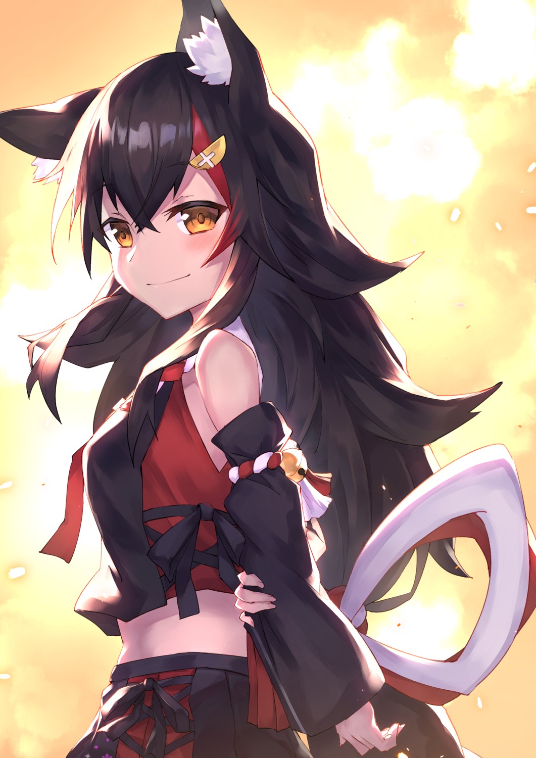 animal_ears, hololive, hololive_gamers, japanese_clothes, masaki_(msk064), ookami_mio